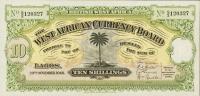 Gallery image for British West Africa p7b: 10 Shillings